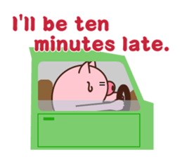 long legged pig (English version) sticker #5626781