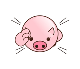 long legged pig (English version) sticker #5626786