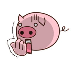 long legged pig (English version) sticker #5626788