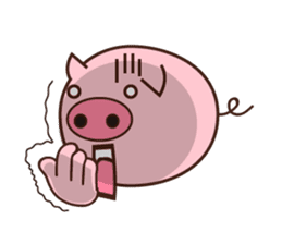 long legged pig (English version) sticker #5626788