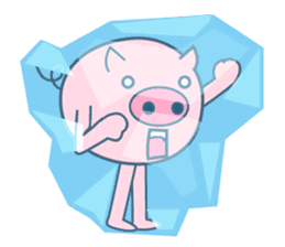 long legged pig (English version) sticker #5626789