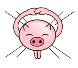 long legged pig (English version) sticker #5626795
