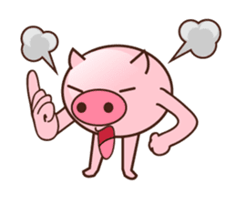 long legged pig (English version) sticker #5626796