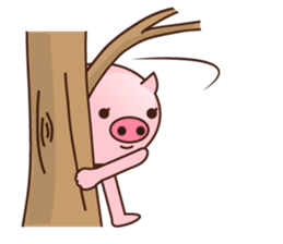 long legged pig (English version) sticker #5626798
