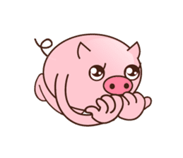 long legged pig (English version) sticker #5626801