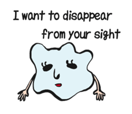 feel depressed human (English) sticker #5626927