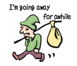 feel depressed human (English) sticker #5626928