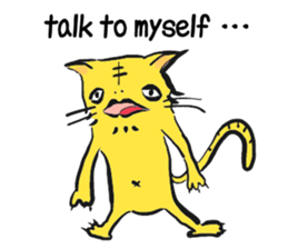 feel depressed human (English) sticker #5626932