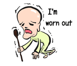 feel depressed human (English) sticker #5626933