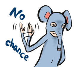 feel depressed human (English) sticker #5626939