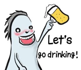 feel depressed human (English) sticker #5626944