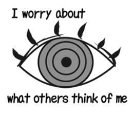 feel depressed human (English) sticker #5626954