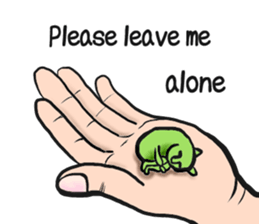 feel depressed human (English) sticker #5626955