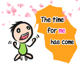 feel depressed human (English) sticker #5626960