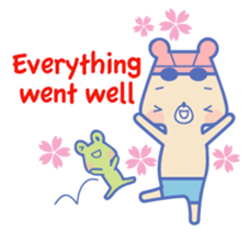 Swimming lovely bear 2 ( English ) sticker #5627572