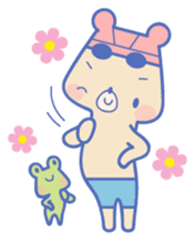 Swimming lovely bear 2 ( English ) sticker #5627576