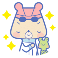Swimming lovely bear 2 ( English ) sticker #5627579