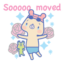 Swimming lovely bear 2 ( English ) sticker #5627583