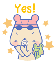 Swimming lovely bear 2 ( English ) sticker #5627592