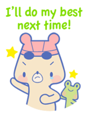 Swimming lovely bear 2 ( English ) sticker #5627593