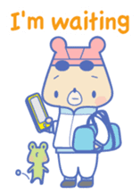 Swimming lovely bear 2 ( English ) sticker #5627595