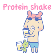 Swimming lovely bear 2 ( English ) sticker #5627603