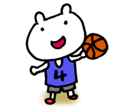 Basketball rabbits sticker #5628244