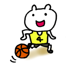 Basketball rabbits sticker #5628246