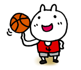 Basketball rabbits sticker #5628248