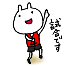 Basketball rabbits sticker #5628250