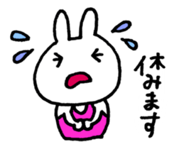 Basketball rabbits sticker #5628262