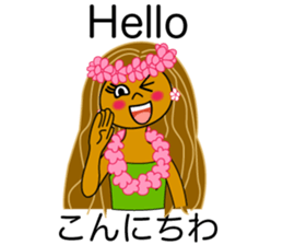 Hawaii ! Greetings of Aloha for Japanese sticker #5628348