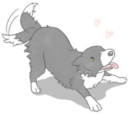 Live with Border Collie sticker #5628371