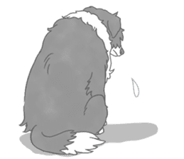 Live with Border Collie sticker #5628394