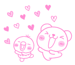 bear heart 25 sticker #5628560