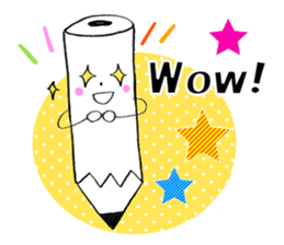 Pencil boys talk in english sticker #5629013