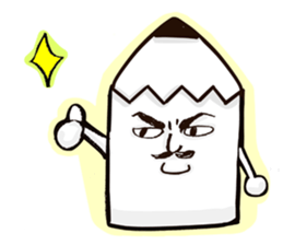 Pencil boys talk in english sticker #5629032