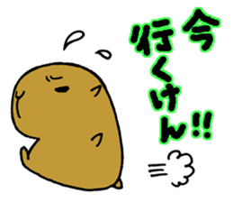 Nagasaki dialect of the capybara -part3- sticker #5629133