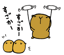 Nagasaki dialect of the capybara -part3- sticker #5629140