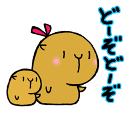 Nagasaki dialect of the capybara -part3- sticker #5629155