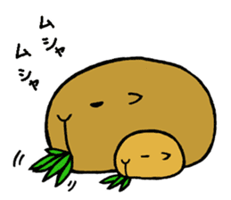 Nagasaki dialect of the capybara -part3- sticker #5629157