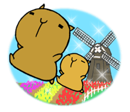 Nagasaki dialect of the capybara -part3- sticker #5629160