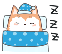 Sora Laid Back Japanese Dog sticker #5629407