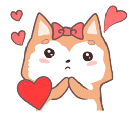 Sora Laid Back Japanese Dog sticker #5629410