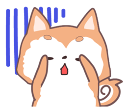 Sora Laid Back Japanese Dog sticker #5629413