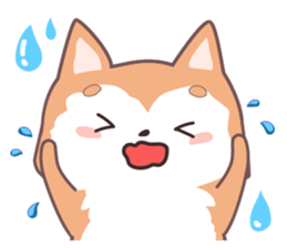 Sora Laid Back Japanese Dog sticker #5629414