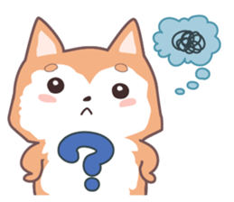 Sora Laid Back Japanese Dog sticker #5629416