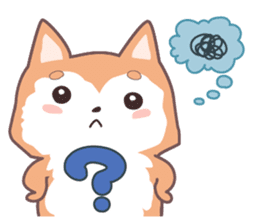 Sora Laid Back Japanese Dog sticker #5629416