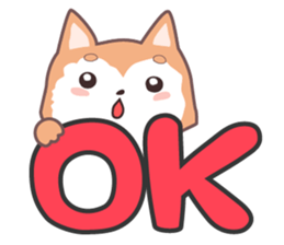 Sora Laid Back Japanese Dog sticker #5629417