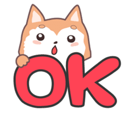 Sora Laid Back Japanese Dog sticker #5629417